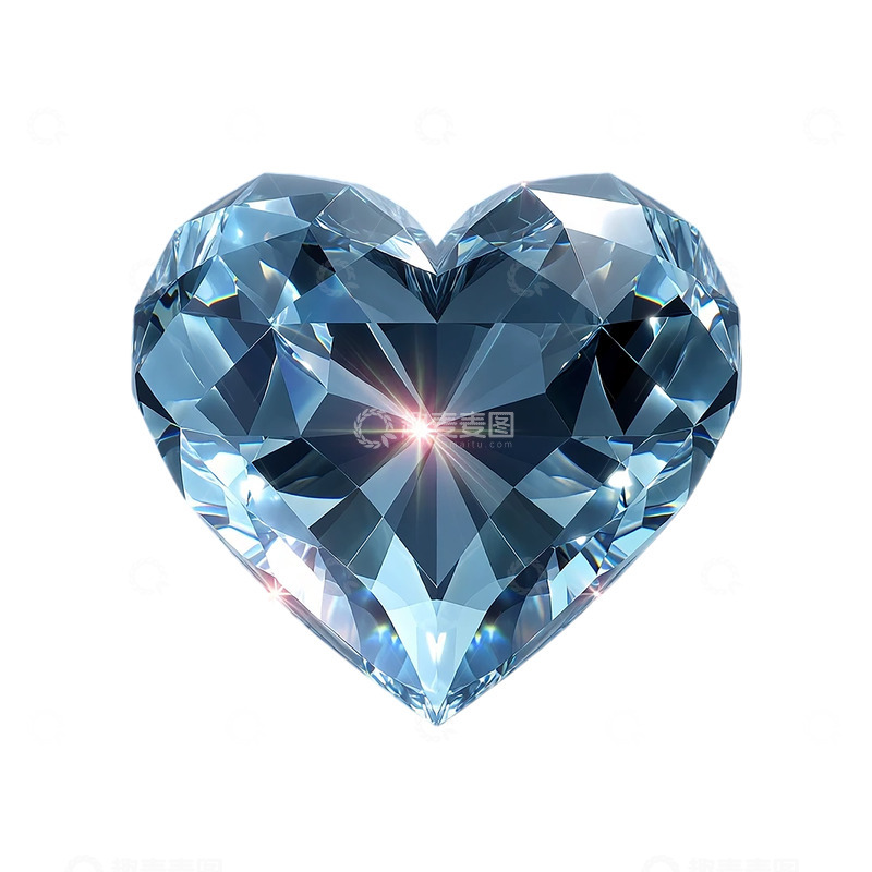 高清大图下载【趣麦麦图】星空下闪耀的心形宝石