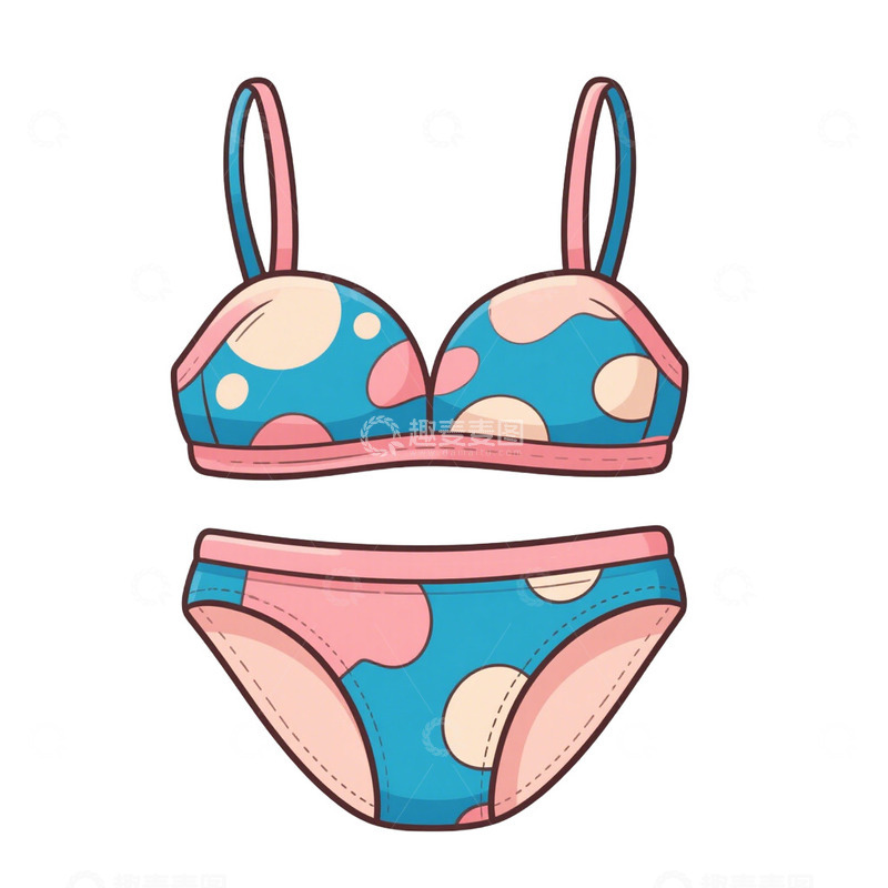 高清大图下载【趣麦麦图】夏天泳衣免抠元素