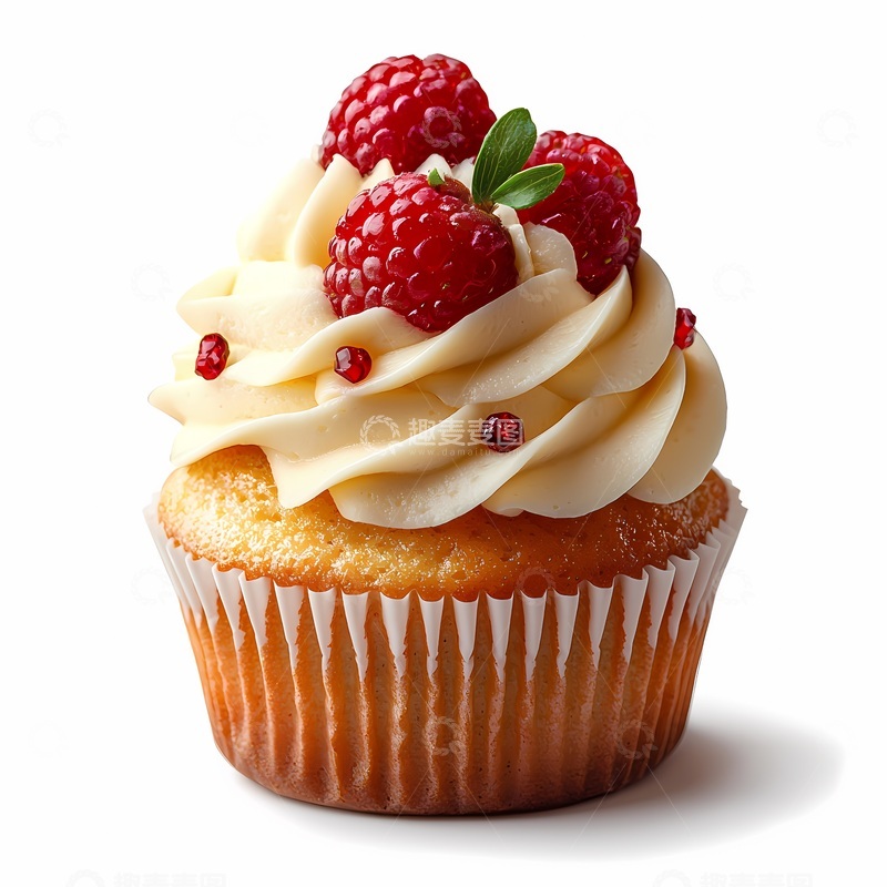 高清大图下载【趣麦麦图】奶油水果杯形蛋糕美食摄影