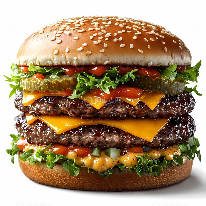 高清大图下载【趣麦麦图】美味汉堡美食摄影图片广告