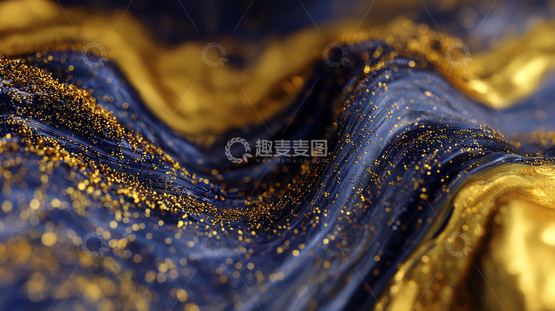 高清大图下载【趣麦麦图】星空下的金色波涛