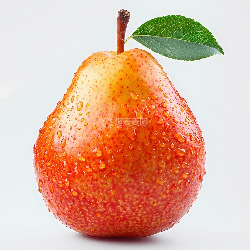 高清大图下载【趣麦麦图】新鲜红梨特写摄影图
