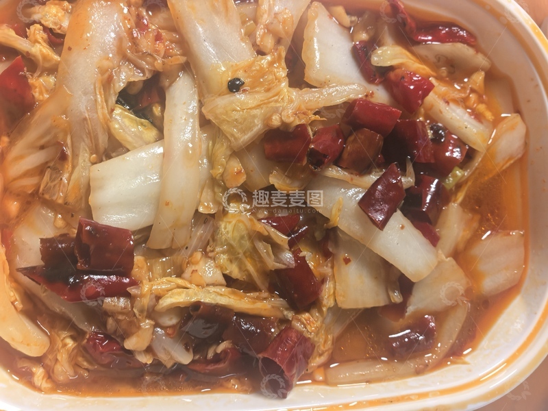 高清大图下载【趣麦麦图】麻辣白菜家常菜