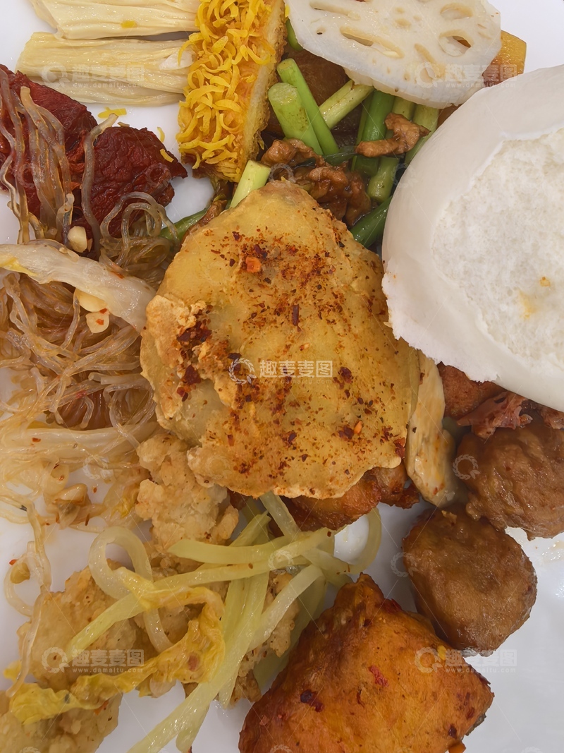 高清大图下载【趣麦麦图】中式拼盘美食盛宴