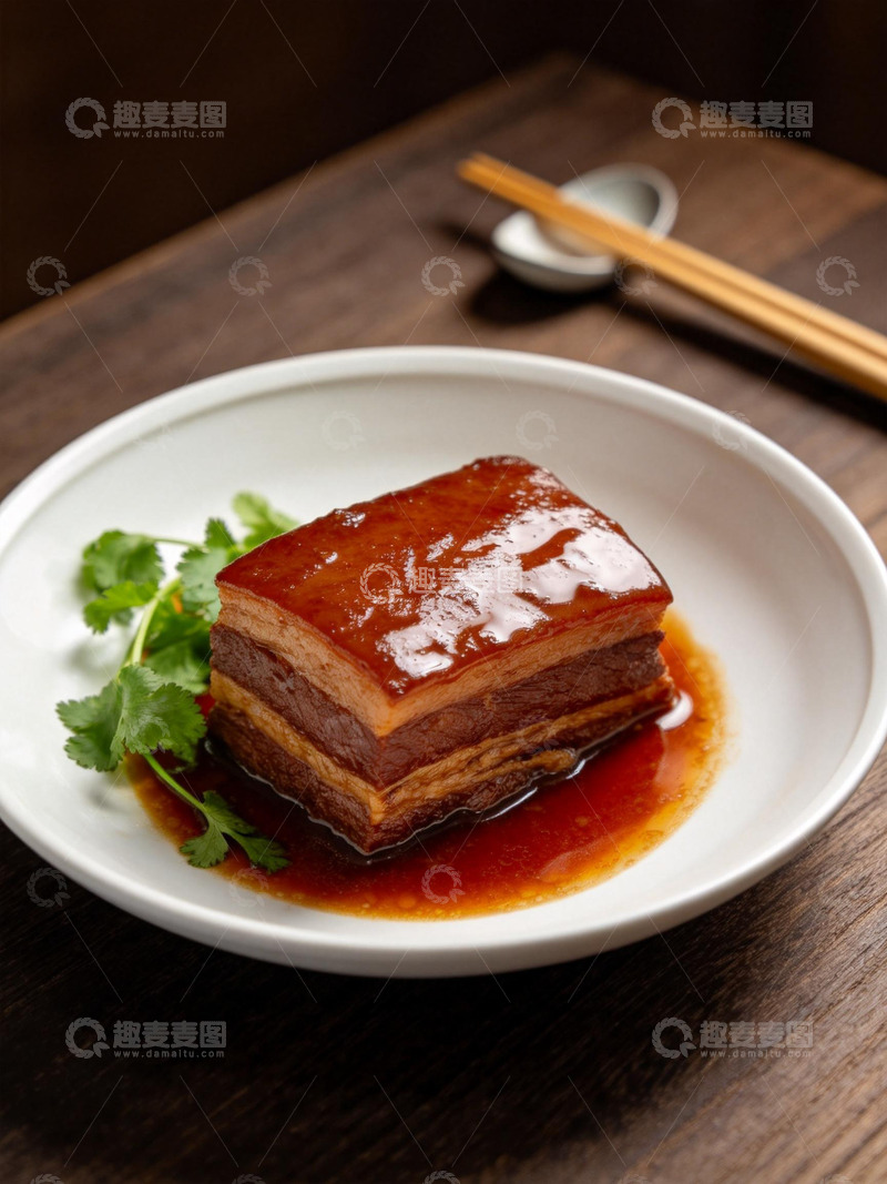 高清大图下载【趣麦麦图】中式红烧肉美食摄影素材