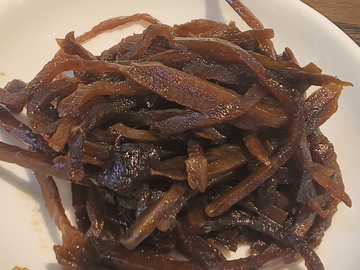 卤味牛肉条美食摄影