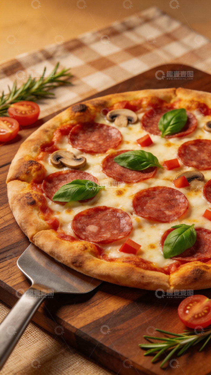 高清大图下载【趣麦麦图】美味披萨美食摄影