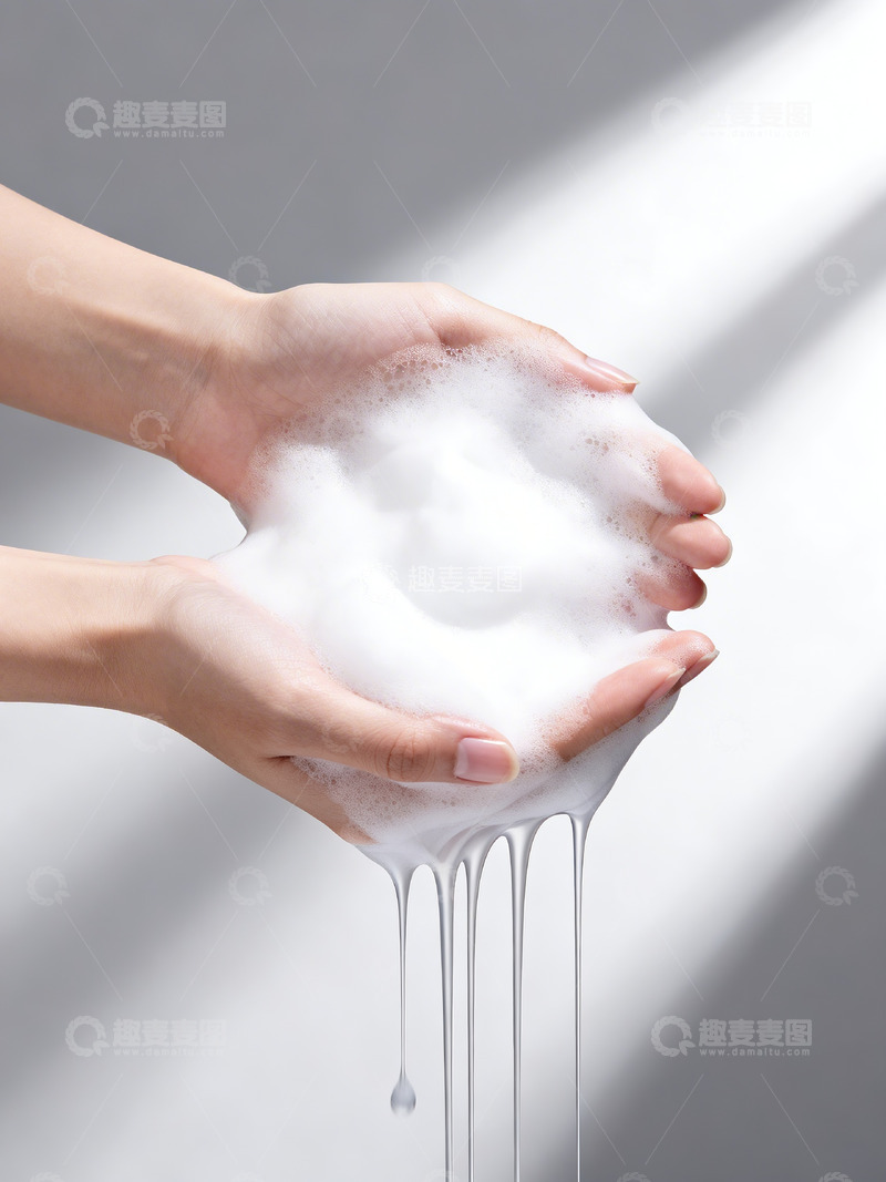 高清大图下载【趣麦麦图】摄影级高端洁面产品特写1