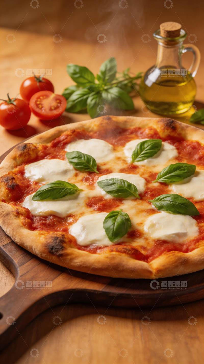高清大图下载【趣麦麦图】西红柿美味披萨美食摄影