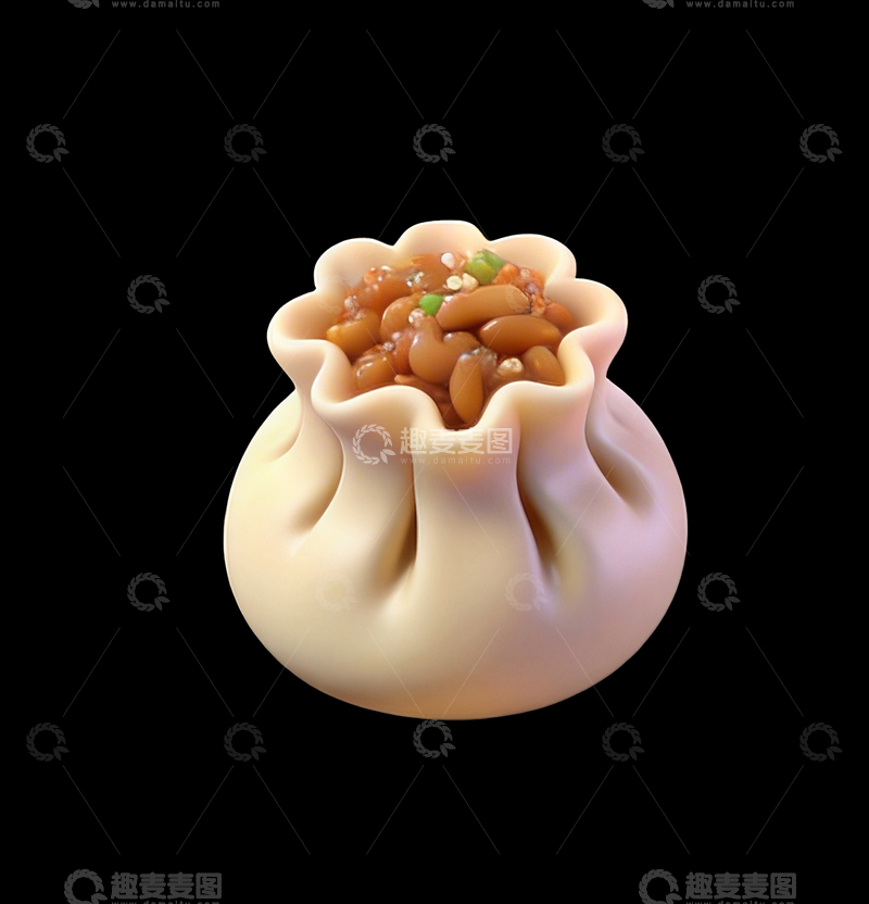 源文件下载【趣麦麦图】立体美食图标烧卖