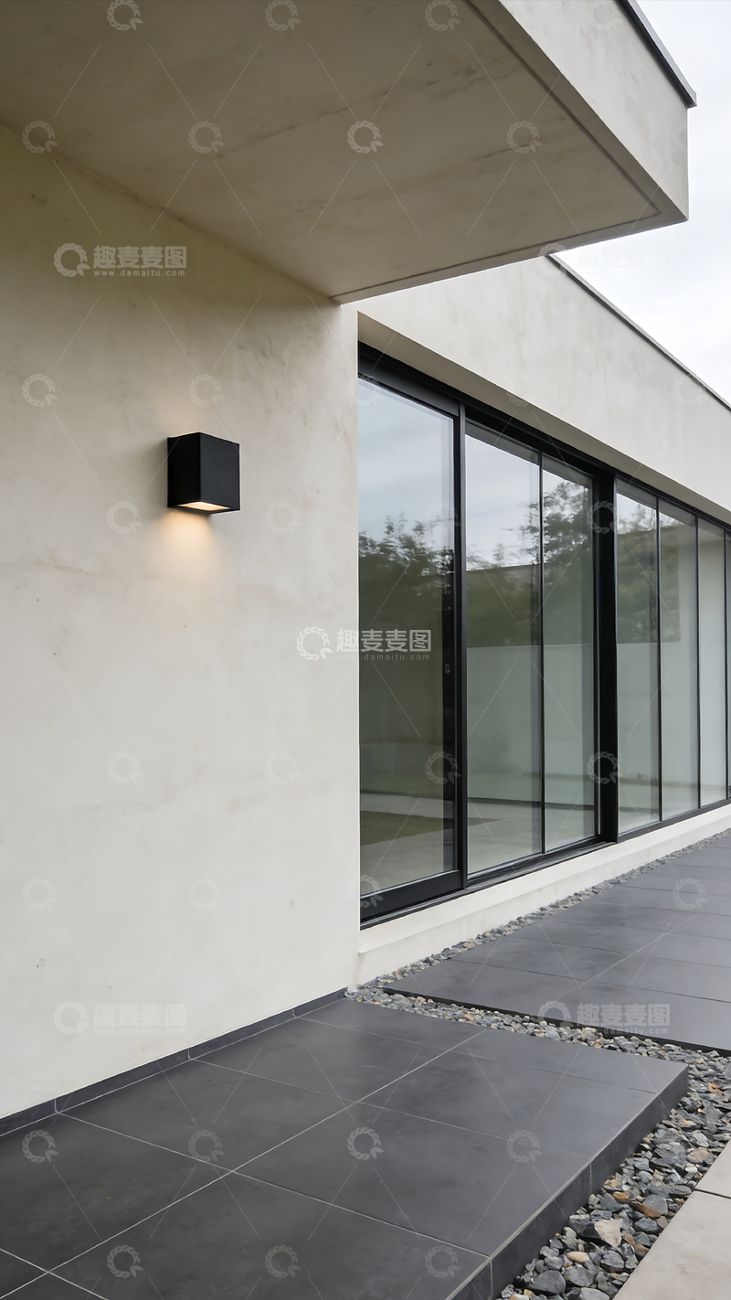 高清大图下载【趣麦麦图】现代简约风建筑外观庭院商业照片