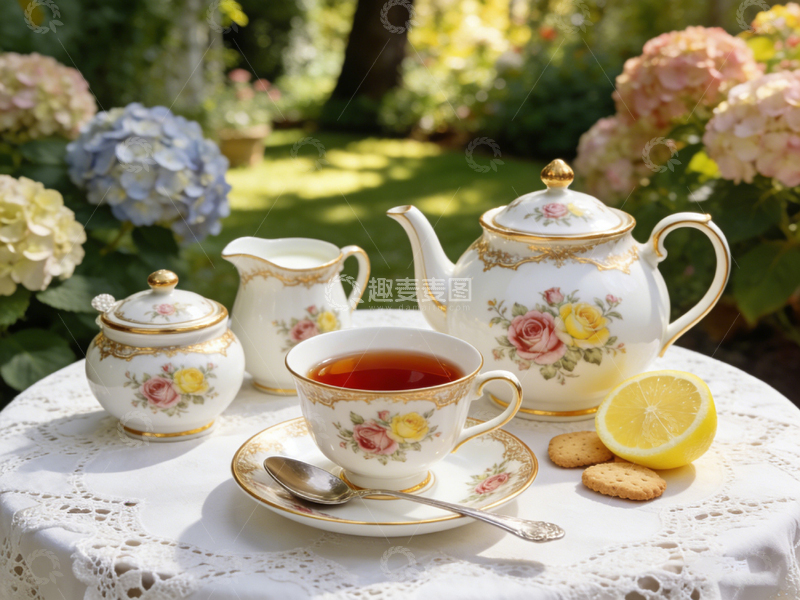 高清大图下载【趣麦麦图】田园风下午茶静物摄影1
