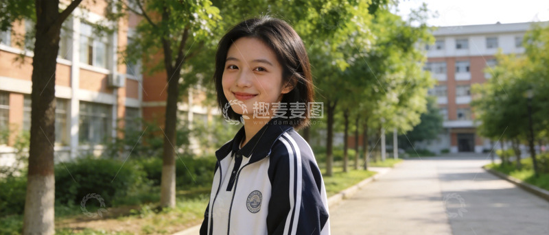 高清大图下载【趣麦麦图】校园青春制服写真