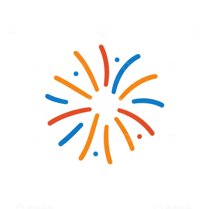 高清大图下载【趣麦麦图】绚丽火花瞬间点亮夜空