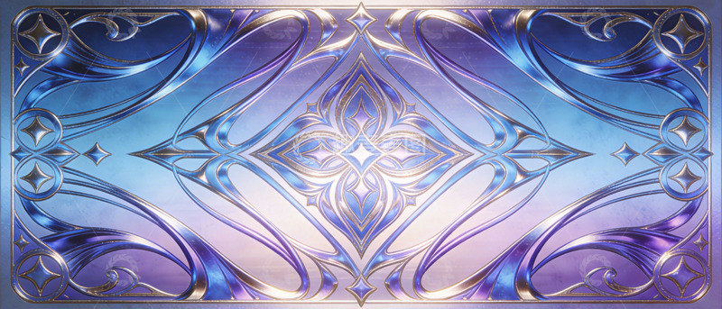 高清大图下载【趣麦麦图】梦幻金属花纹装饰设计图