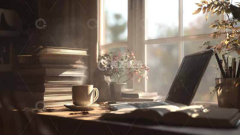 高清大图下载【趣麦麦图】早晨光影中的温馨角落