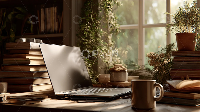 高清大图下载【趣麦麦图】书海中的暖阳时光