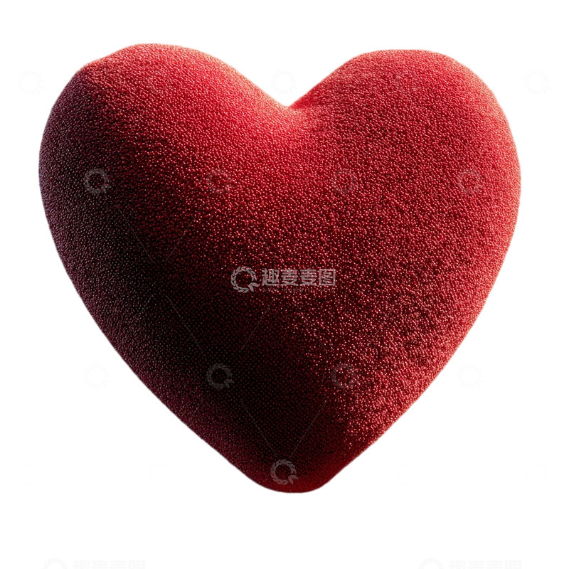 高清大图下载【趣麦麦图】红色心形的温柔守护者