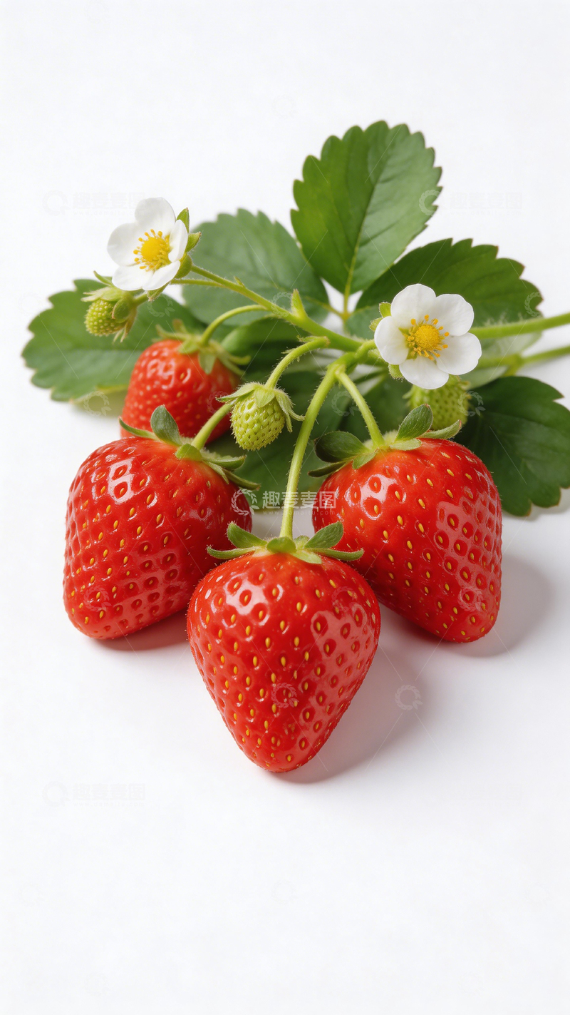 高清大图下载【趣麦麦图】新鲜草莓植物摄影