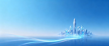 未来主义科技感城市建筑背景2