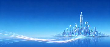 未来主义科技感城市建筑背景3