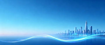 未来主义科技感城市建筑背景6
