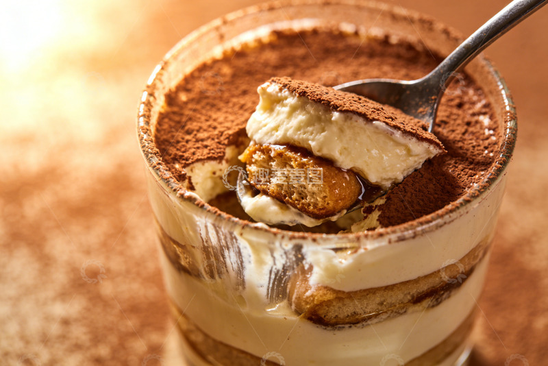 高清大图下载【趣麦麦图】杯装提拉米苏的经典意式治愈甜点