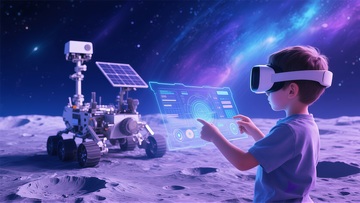 VR火星探测模拟体验图