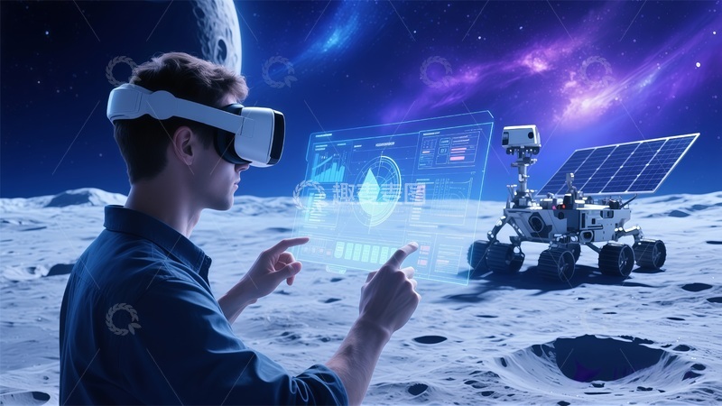 高清大图下载【趣麦麦图】VR火星探测科技体验