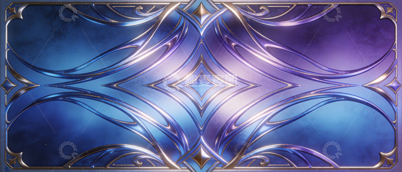 高清大图下载【趣麦麦图】紫蓝炫光装饰图案设计