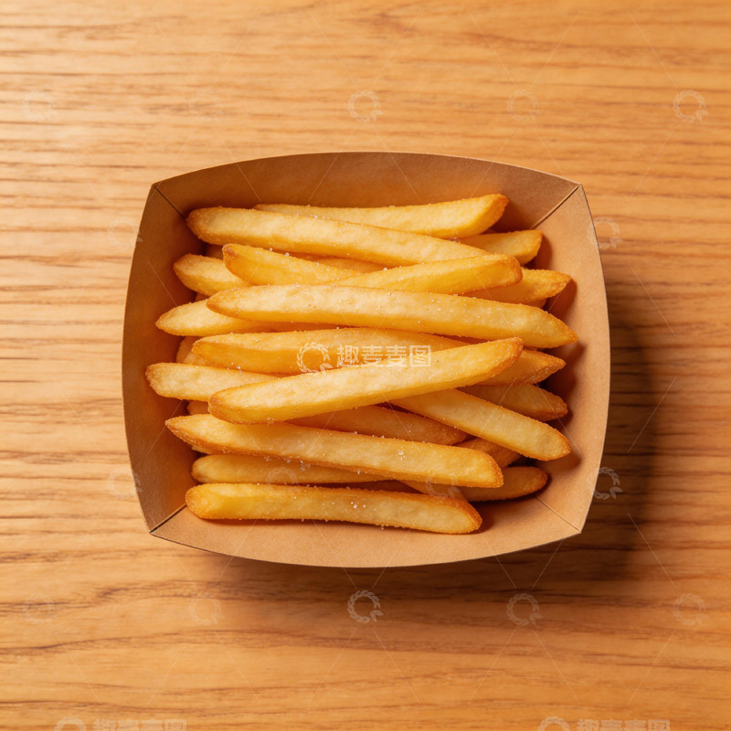 高清大图下载【趣麦麦图】简约薯条快餐食品摄影图片