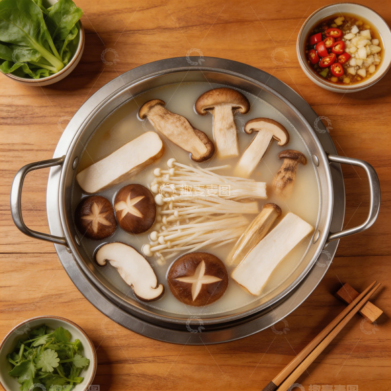 高清大图下载【趣麦麦图】简约风火锅食材摄影图片