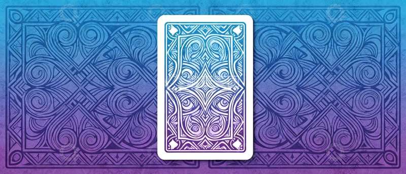 高清大图下载【趣麦麦图】华丽花纹扑克牌设计图案