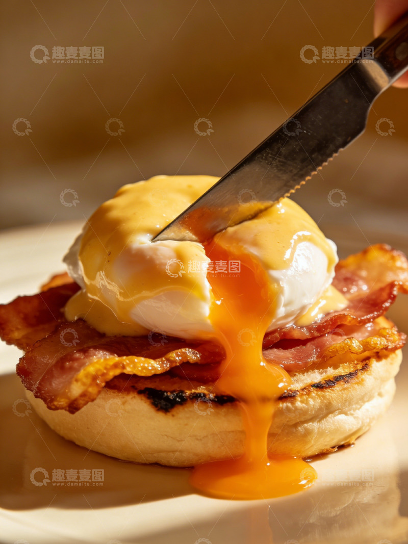高清大图下载【趣麦麦图】流心班尼迪克蛋的元气早午餐时刻