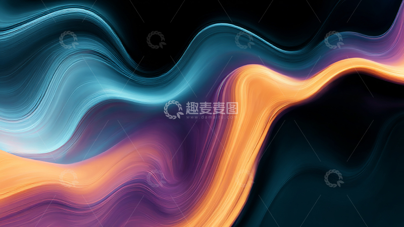 高清大图下载【趣麦麦图】光影交错中的彩色波澜