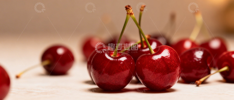 高清大图下载【趣麦麦图】新鲜樱桃摄影图片