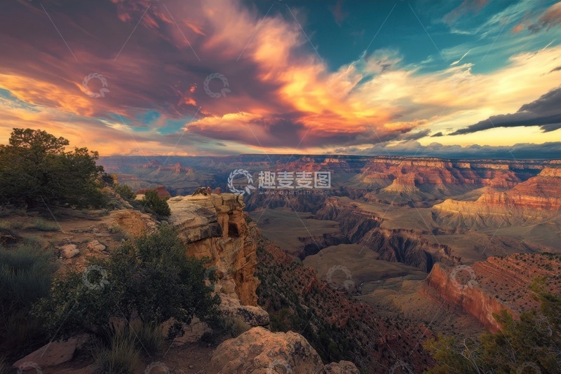 高清大图下载【趣麦麦图】峡谷山地自然美景