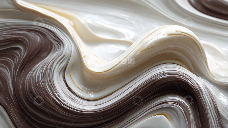 高清大图下载【趣麦麦图】彩色巧克力漩涡的幻想世界