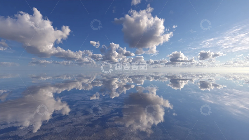 高清大图下载【趣麦麦图】天空倒映之镜海