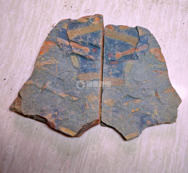 高清大图下载【趣麦麦图】多彩岩石碎片标本