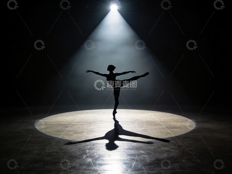 高清大图下载【趣麦麦图】舞台剪影芭蕾艺术摄影