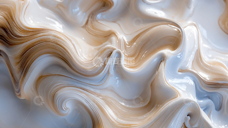 高清大图下载【趣麦麦图】流动的奶油艺术奇观