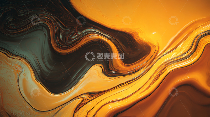 高清大图下载【趣麦麦图】流光溢彩的熔岩之舞