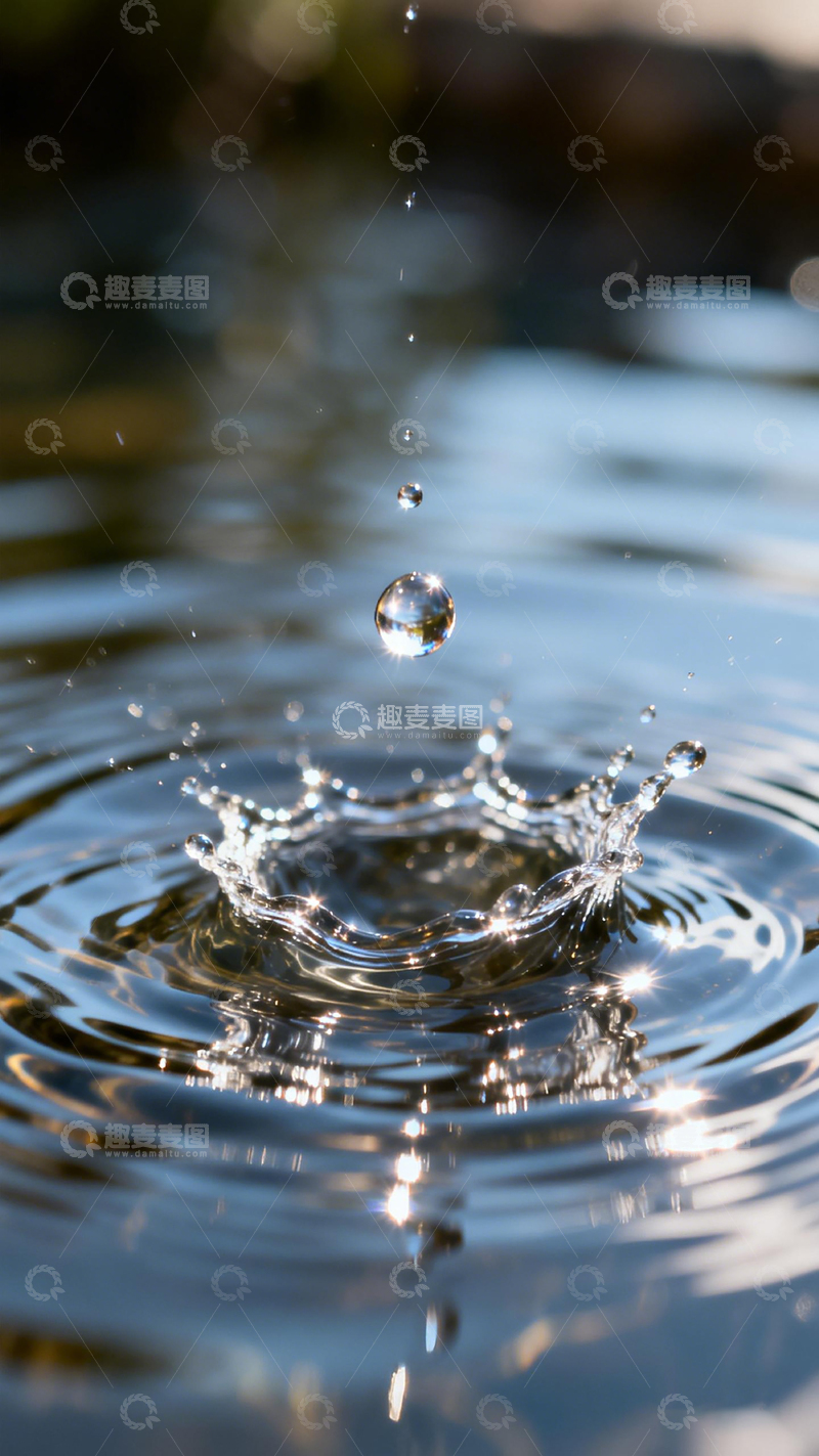 高清大图下载【趣麦麦图】水滴落溅摄影图片