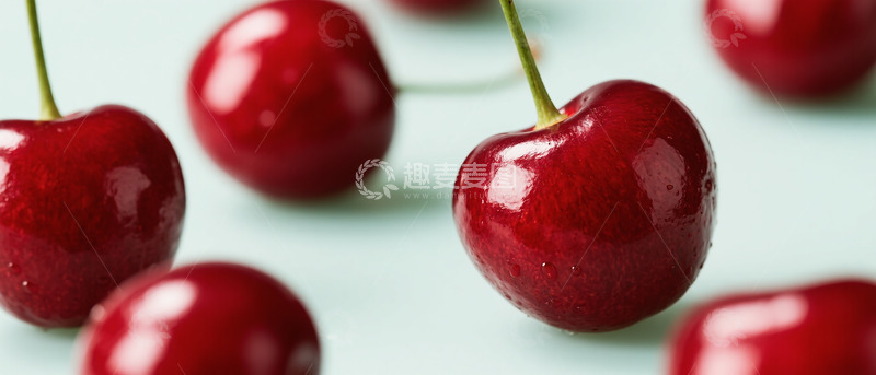 高清大图下载【趣麦麦图】樱桃特写鲜艳诱人水果摄影