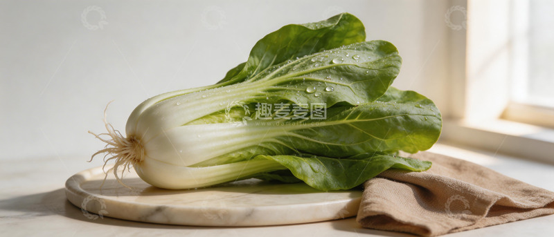 高清大图下载【趣麦麦图】自然清新小白菜摄影图片