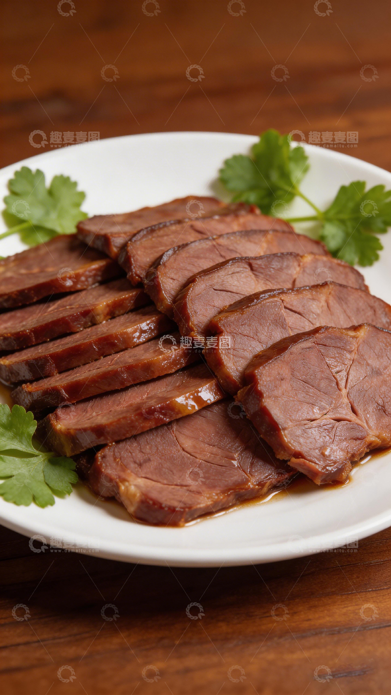 高清大图下载【趣麦麦图】卤味牛肉美食摄影
