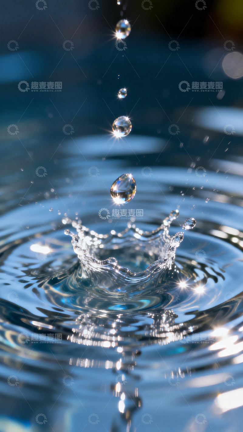 高清大图下载【趣麦麦图】水滴飞溅瞬间摄影