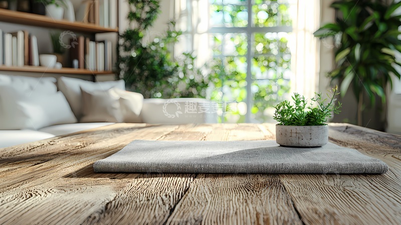高清大图下载【趣麦麦图】简约温馨家居桌面绿植装饰