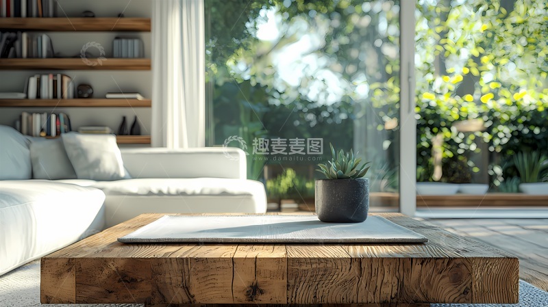 高清大图下载【趣麦麦图】现代简约客厅设计广告